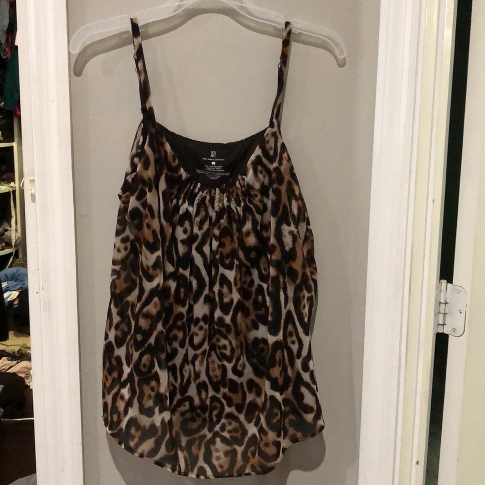 New York and Company leopard blouse